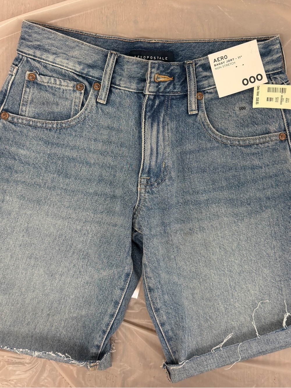 Aeropostale Light Blue Denim Women's Jean Shorts